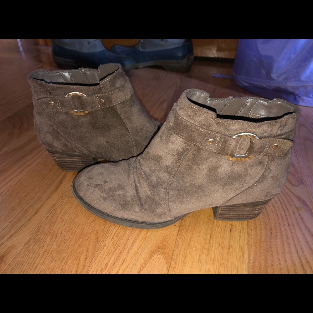 Light Brown Faux Fur Booties